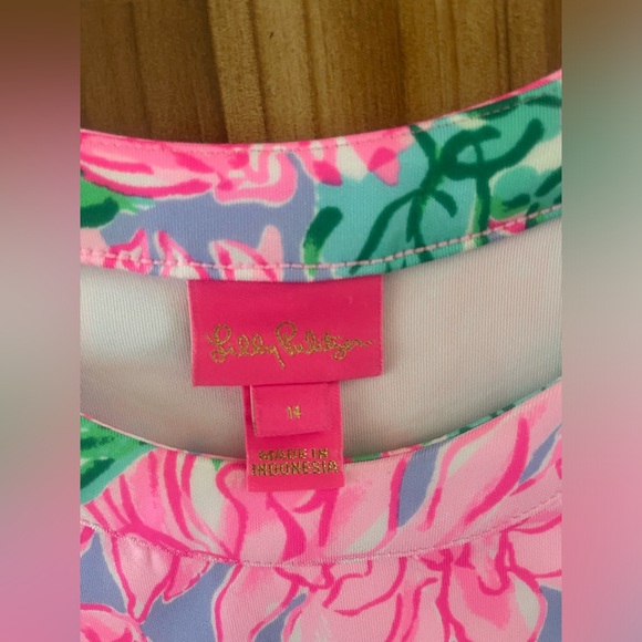 Lilly Pulitzer girls size 14 shirt set - Picture 2 of 3
